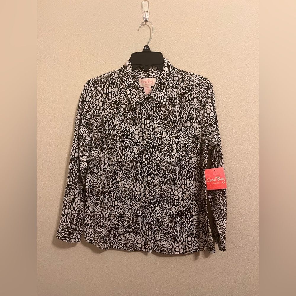 Coral Bay Monochrome Patterned Blouse